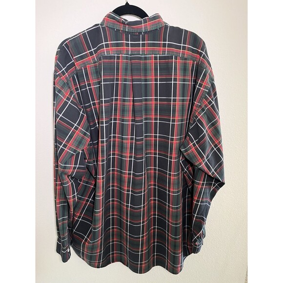 Polo Ralph Lauren Blake Shirt Mens 2XL Red Green Black Plaid Oxford Button Down - Picture 3 of 16
